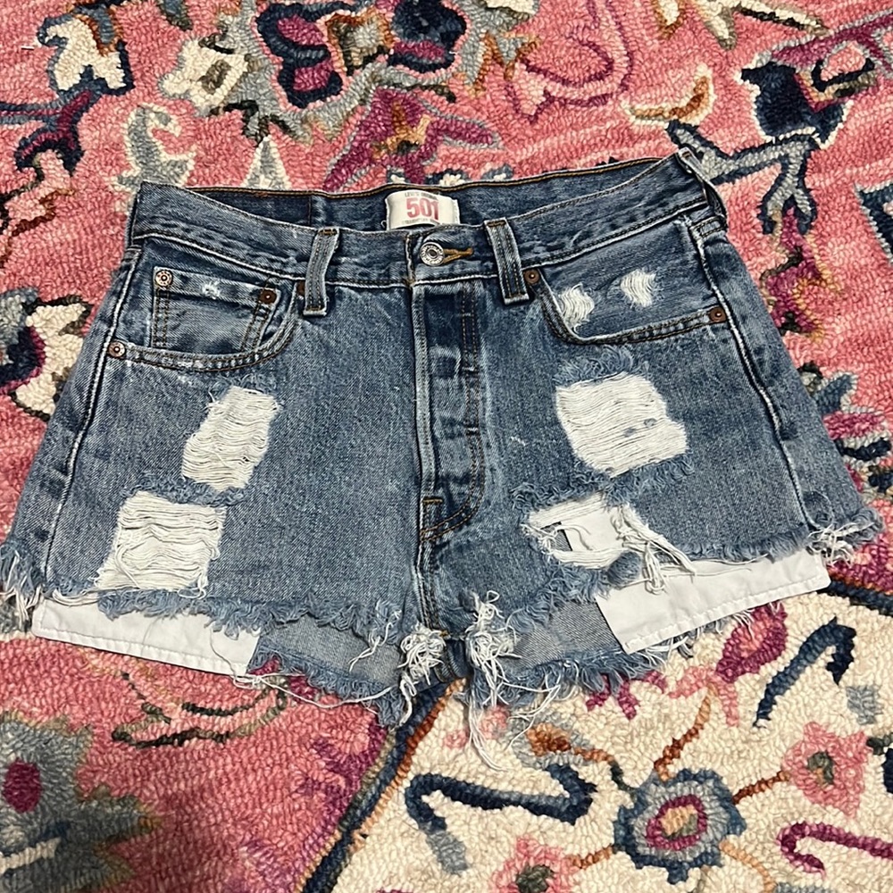 Levi’s Destroyed Shorts
